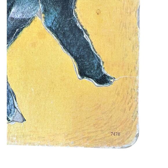 Vintage 1960s Inlaid Puzzle Saalfield Baa Baa Black Sheep Animal Easter Toy 1965 - Picture 4 of 8